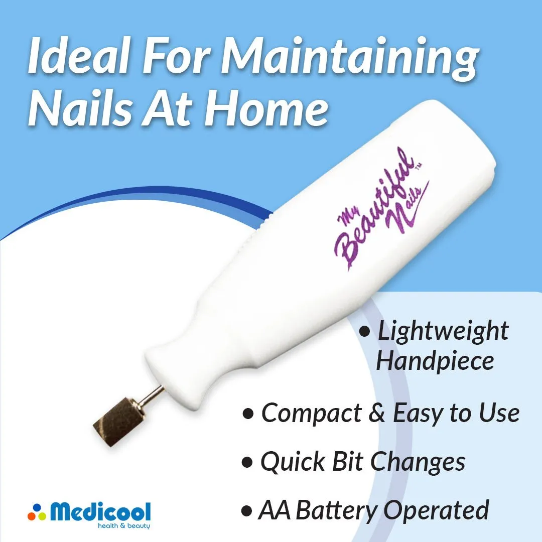 Medicool My Beautiful Nails Nagelfräser Set Batterie Hand Fuß