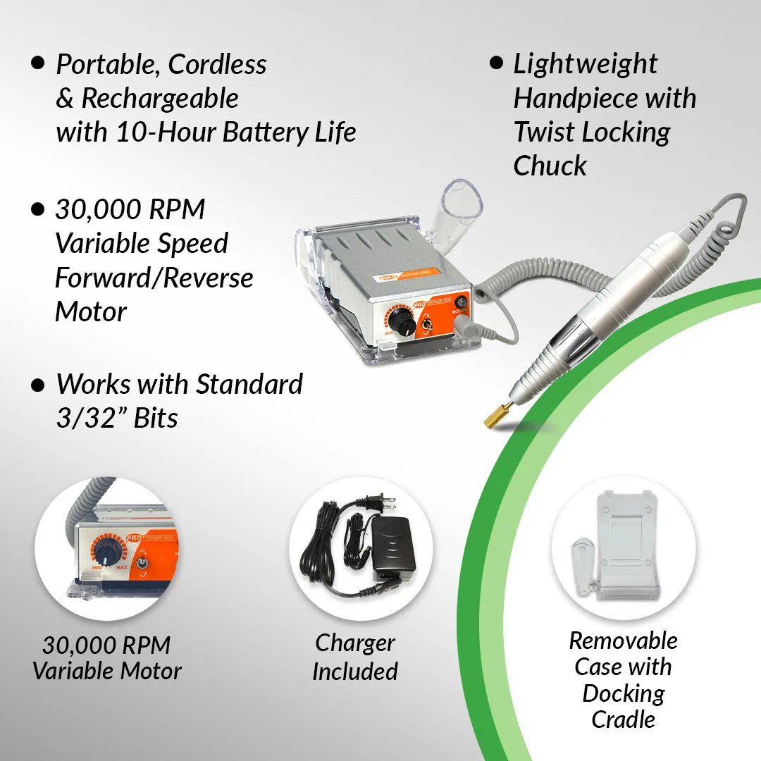 Medicool Pro Power 20K Podologiefräser Silber mit Set