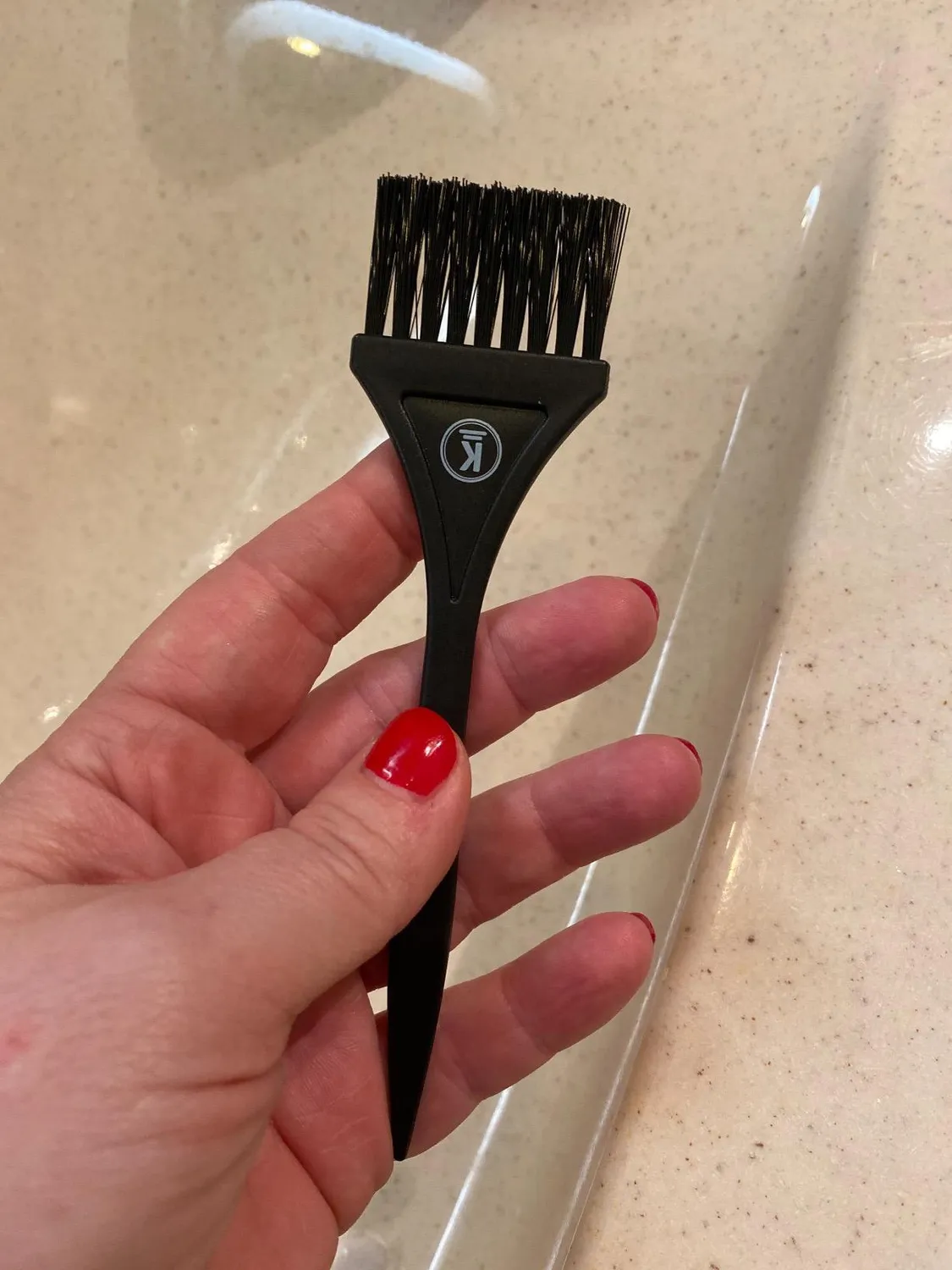 K-Pro Färbepinsel 2er Set Schwarz mit Kamm