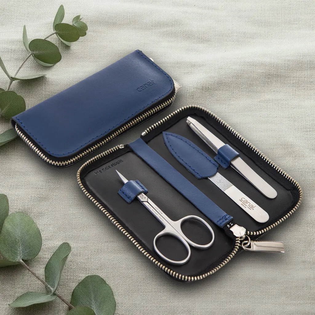 Canal Maniküre-Set Leder 3-teilig Rindsleder kompakt