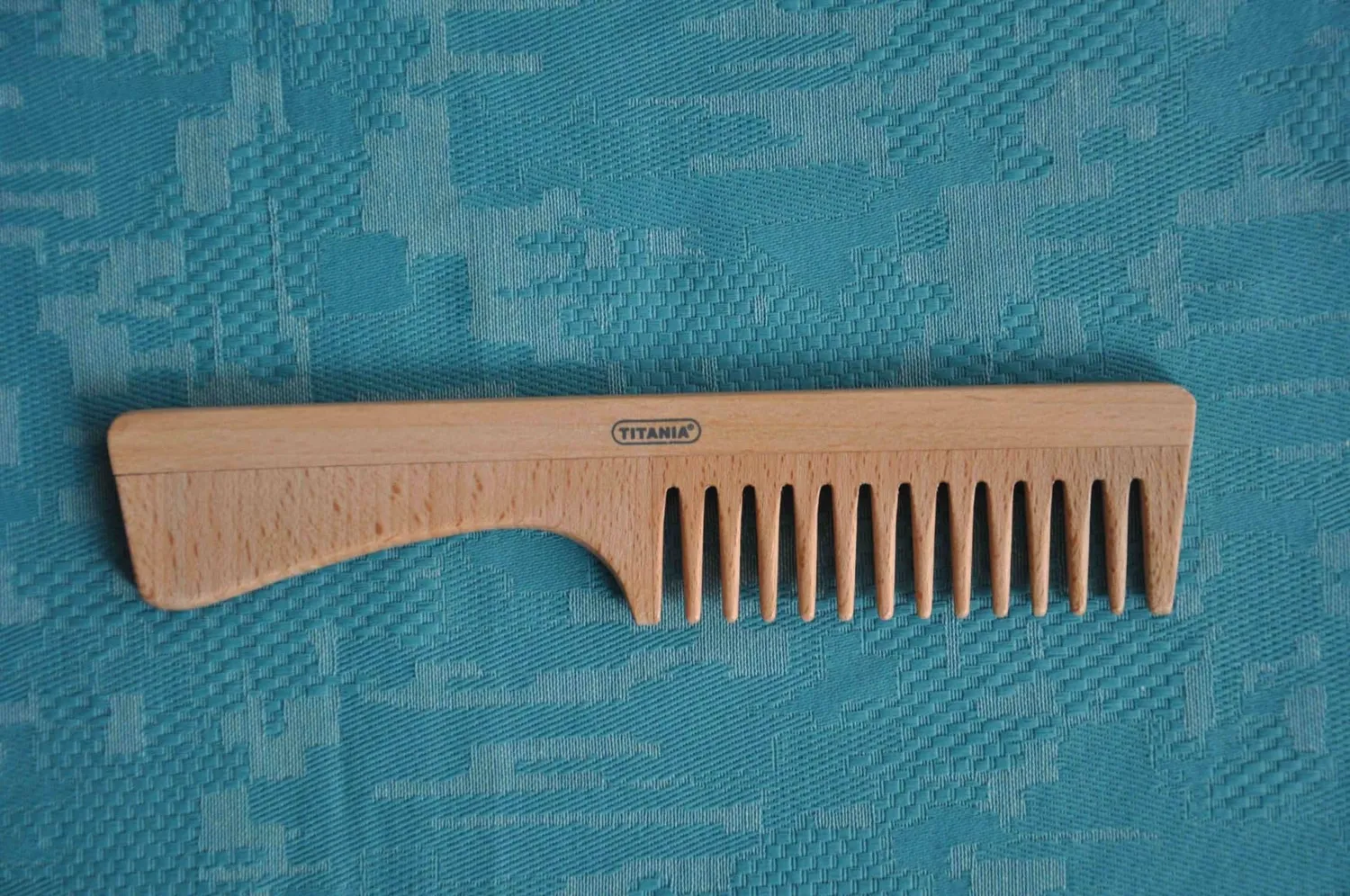 Titania Holzkamm Buchenholz Kamm 14,5 cm Kompakt antistatisch