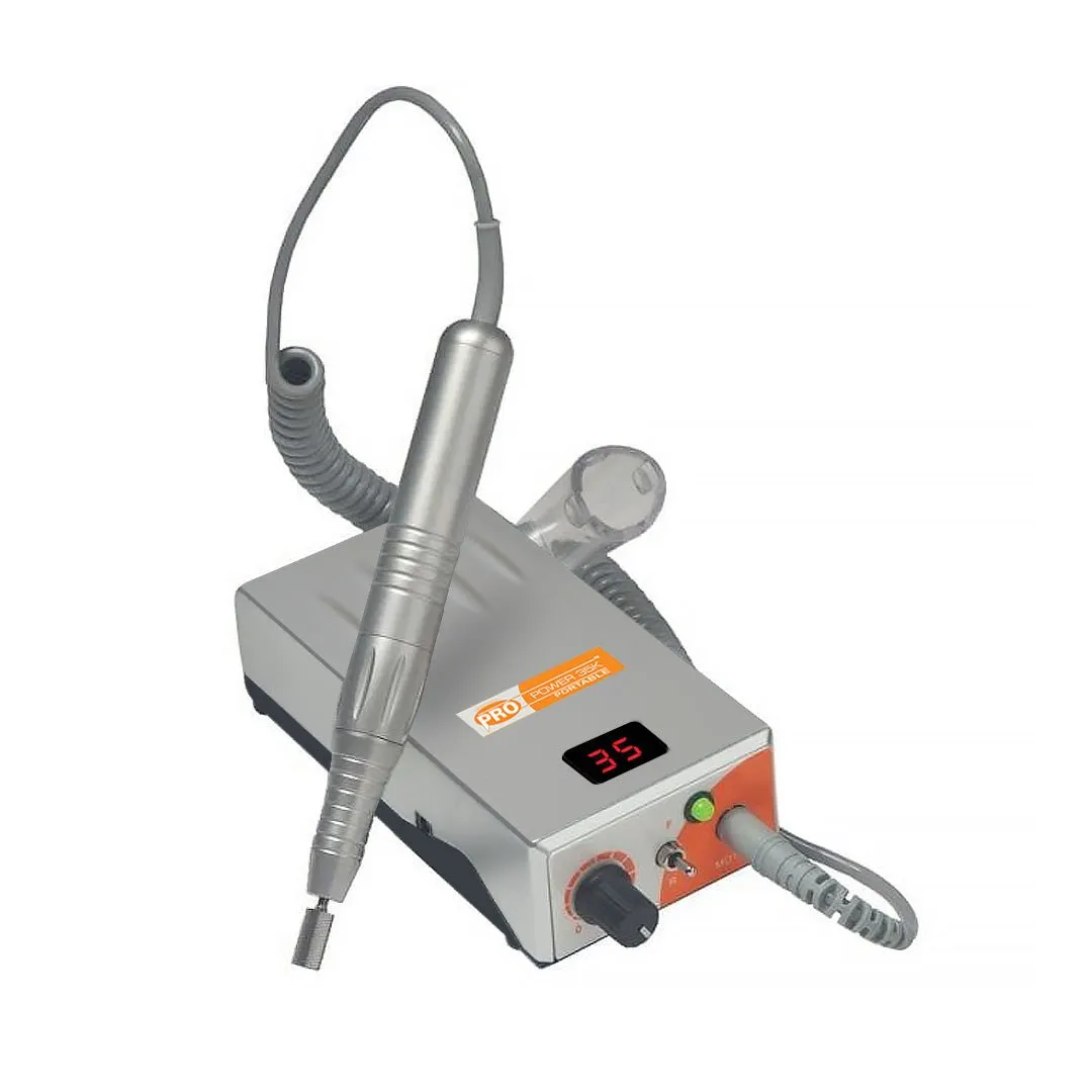 Medicool Pro Power 35K Portable Nagelfräser Silber bürstenlos