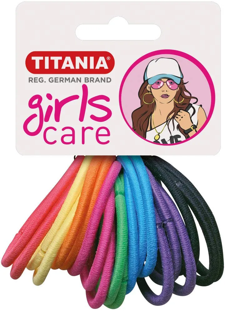 Titania My Style Haargummi 20 Stück bunt Mädchen