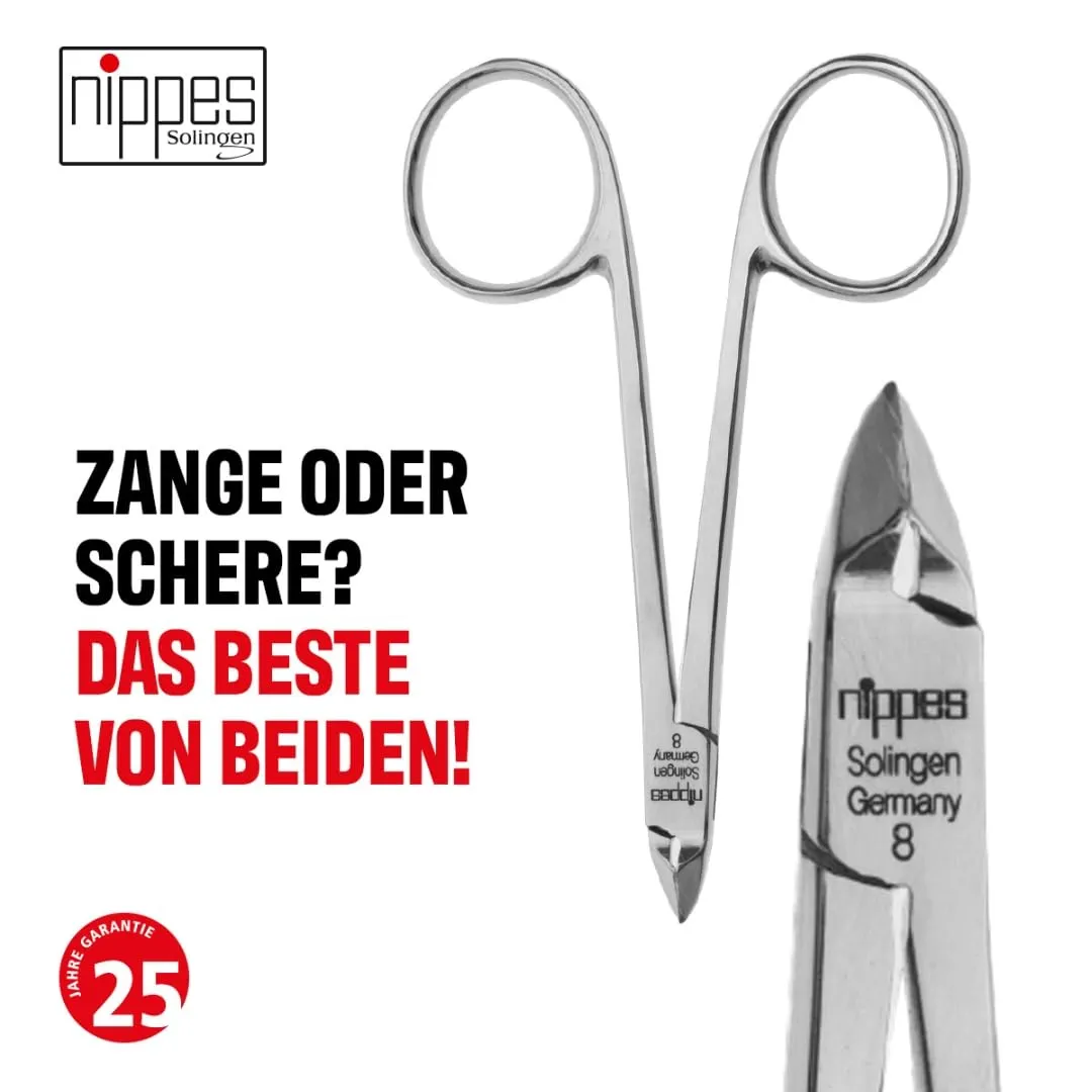Nippes Solingen Hautzange 8 cm Nagelhautschere rostfrei