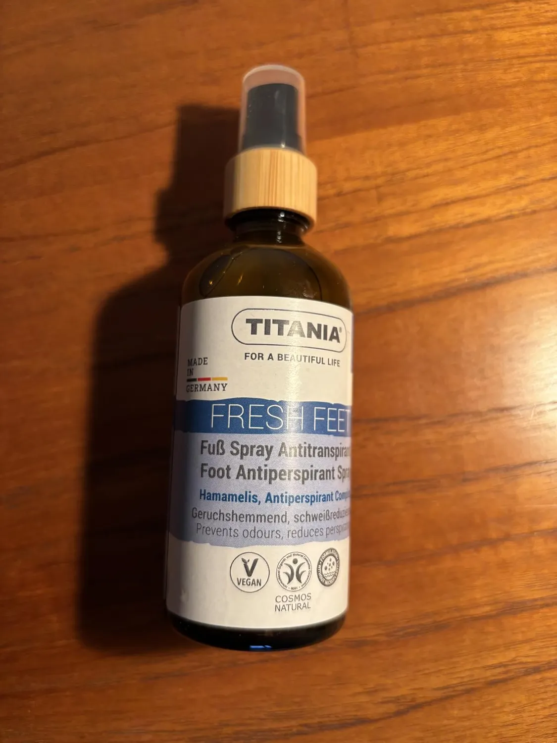 Titania Fußspray Antitranspirant 100 ml ohne Alkohol