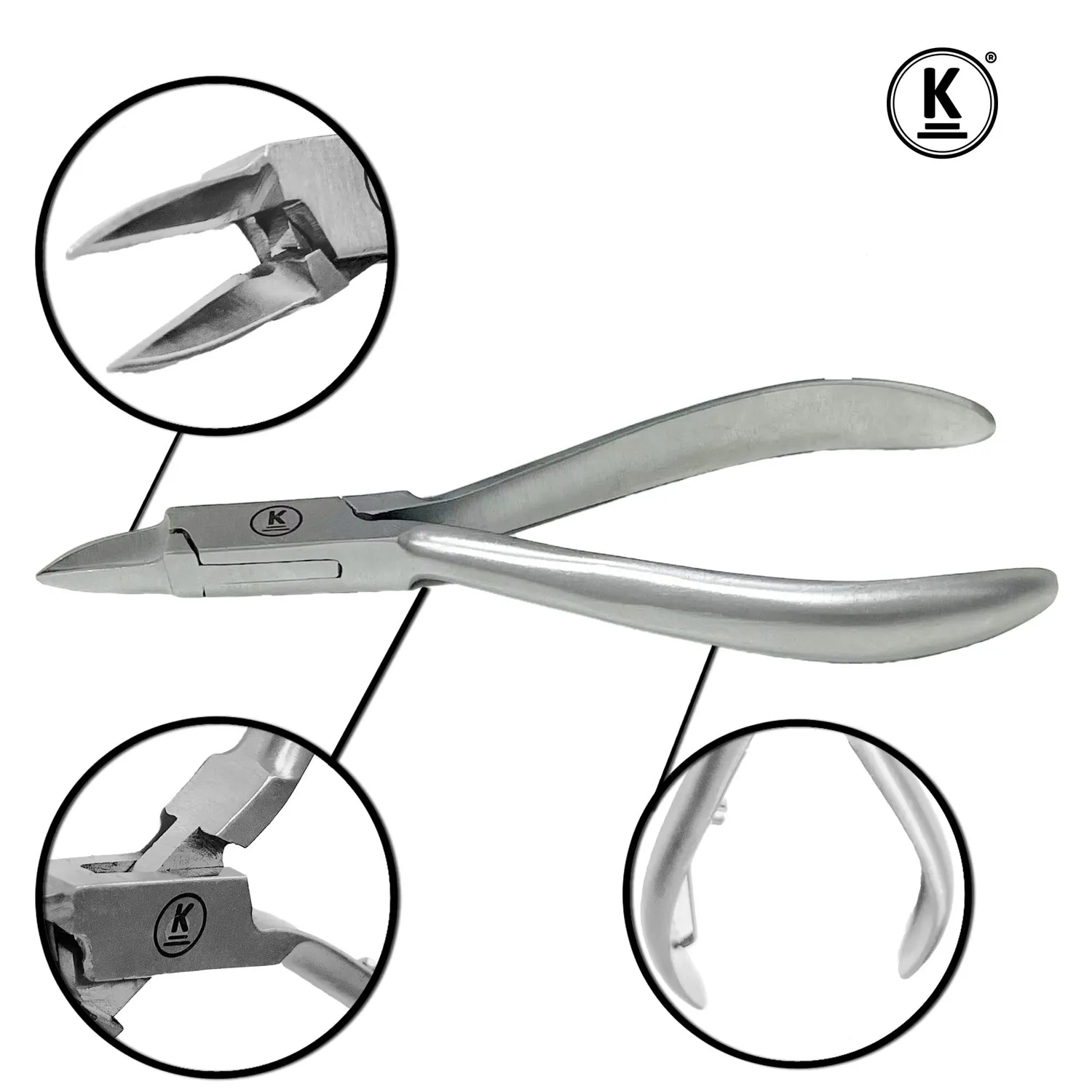 K-Pro Nagelzange Eckenzange 12 cm Edelstahl für Fußnägel