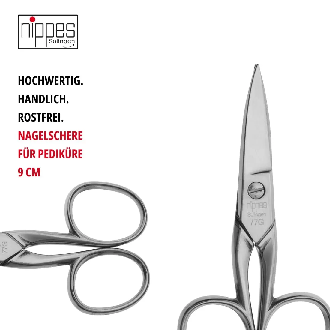 Nippes Solingen Classic Fußnagelschere 9 cm gerade