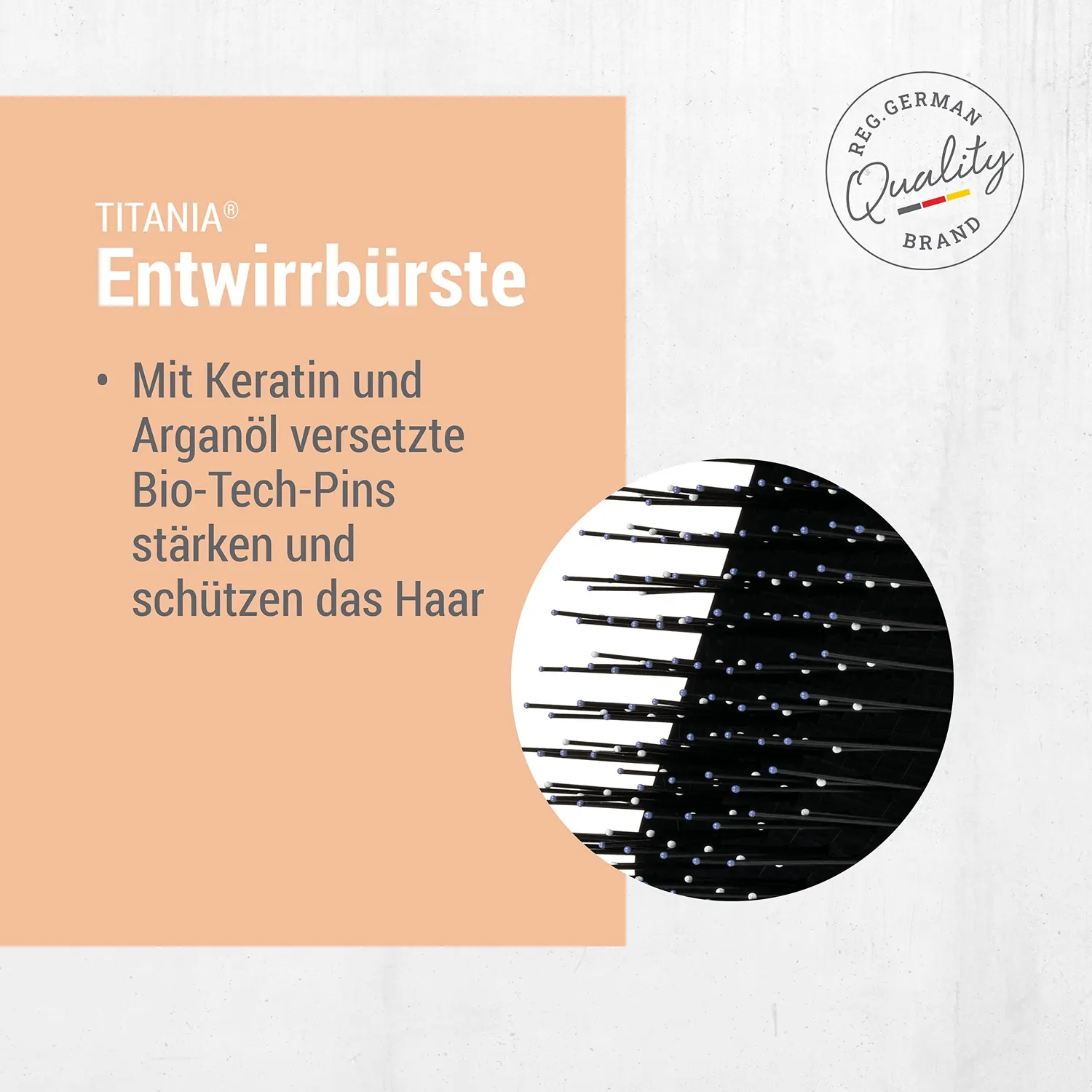 Titania Entwirrbürste Arganöl Keratin ohne Ziepen