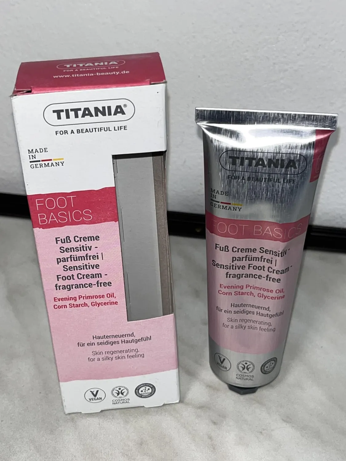 Titania Sensitiv Fußcreme 100 ml parfümfrei vegan
