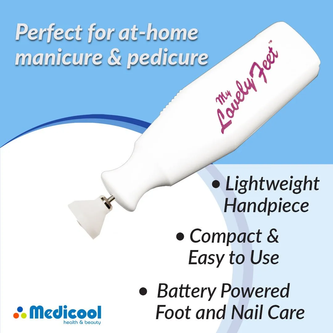 Medicool My Lovely Feet Nagelfräser Set Batterie Hornhaut
