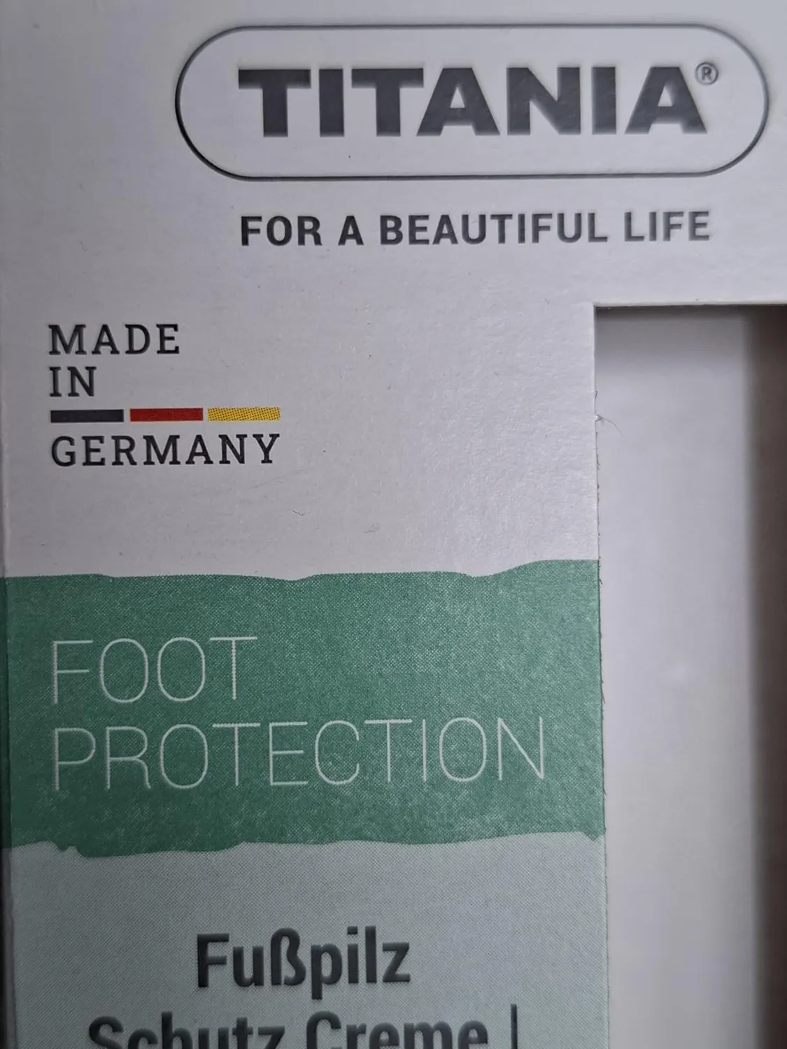 Titania Fußpilz Schutz Creme Fußcreme 75ml Teebaumöl