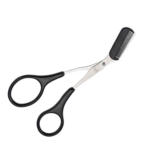 K-Pro Augenbrauenschere mit Kamm Schere rostfrei
