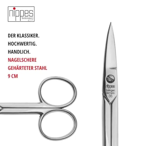 Nippes Solingen Nagelschere 9 cm gehärteter Stahl