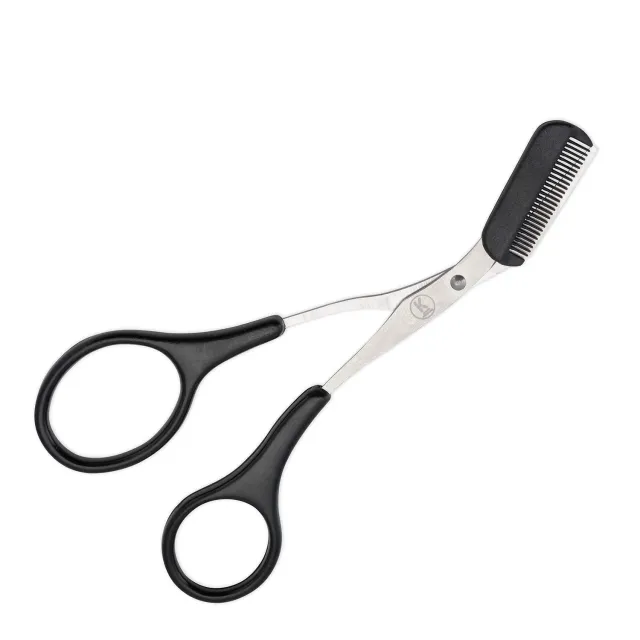 K-Pro Augenbrauenschere mit Kamm Schere rostfrei