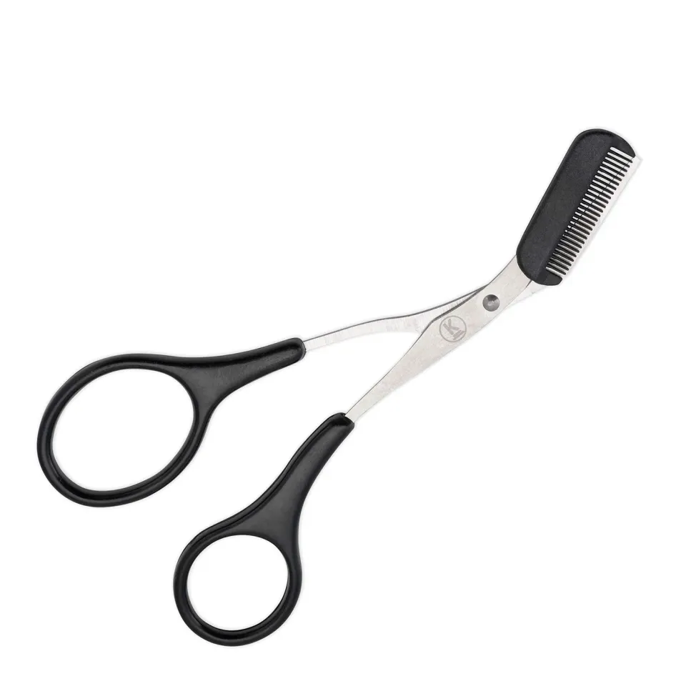 K-Pro Augenbrauenschere mit Kamm Schere rostfrei