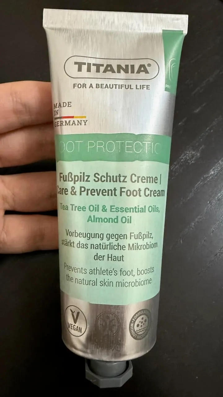 Titania Fußpilz Schutz Creme Fußcreme 75ml Teebaumöl