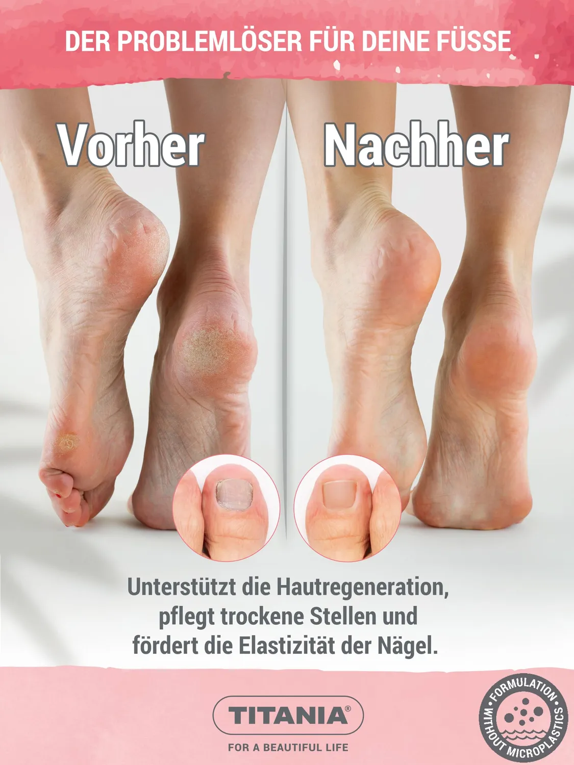 Titania Fuß- & Nagel Balsam 100 ml Sheabutter Biotin vegan