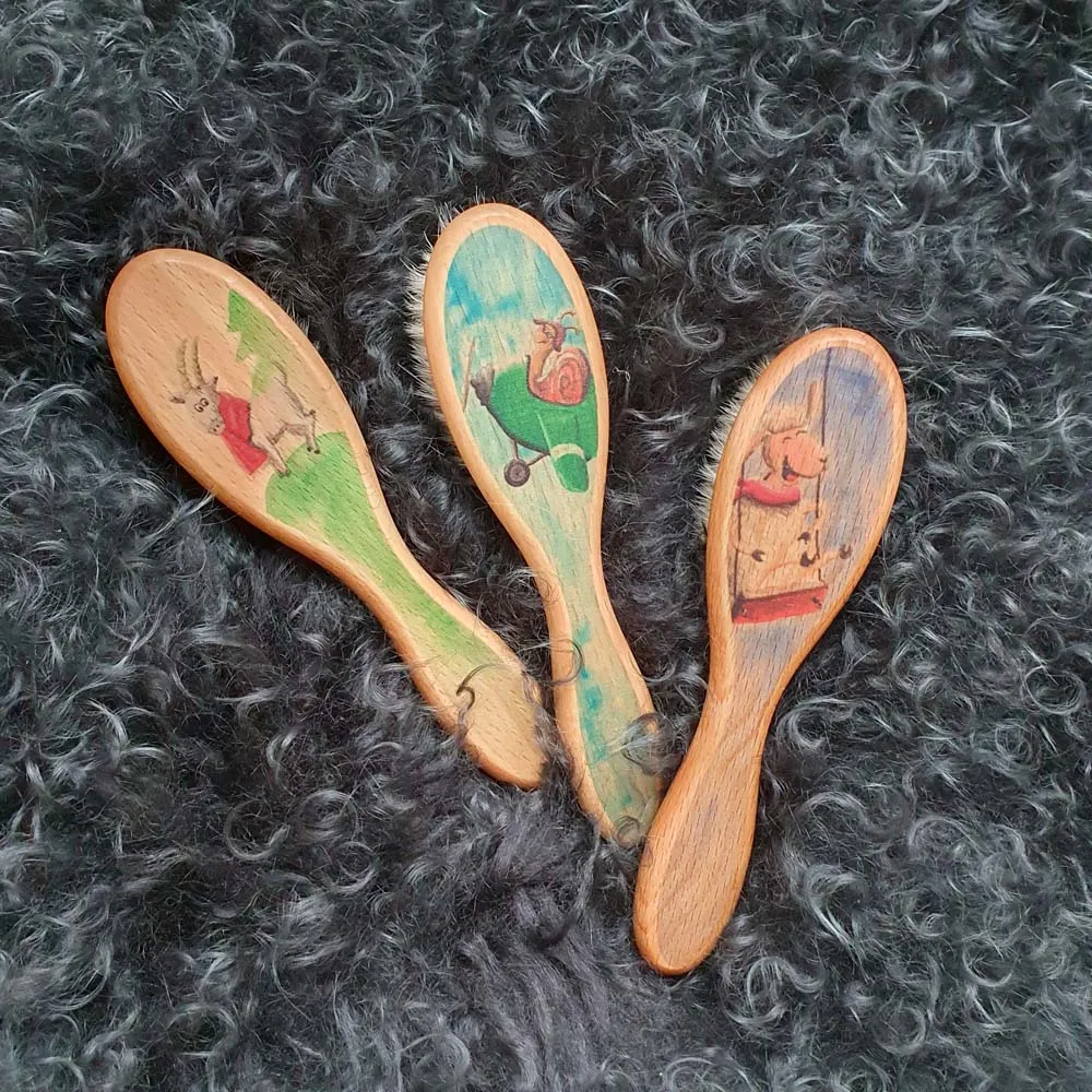 Canal 9409 Babyhaarbürste Ziegenhaar 14,5 cm weich