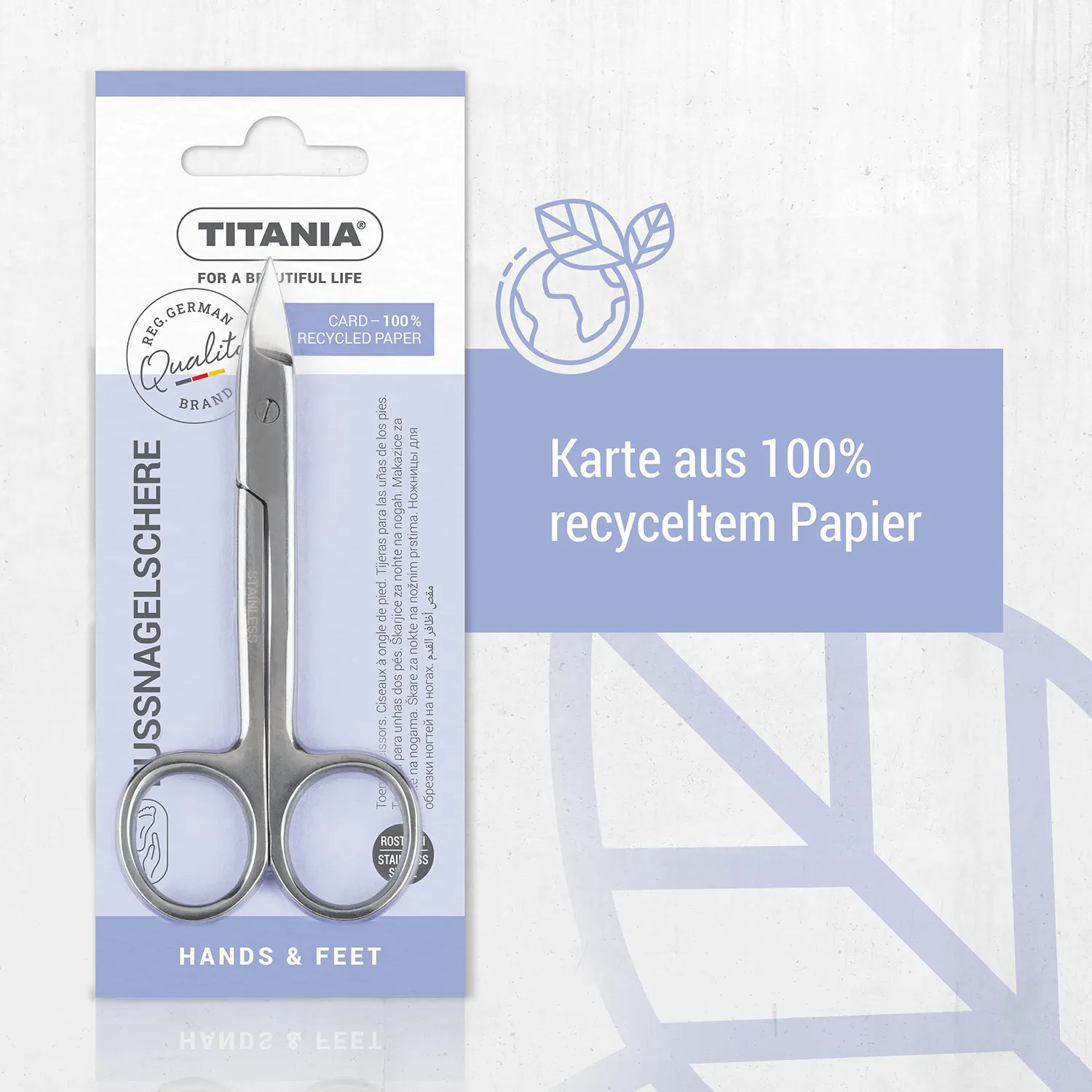 Titania Fußnagelschere 11cm Edelstahl extra scharf
