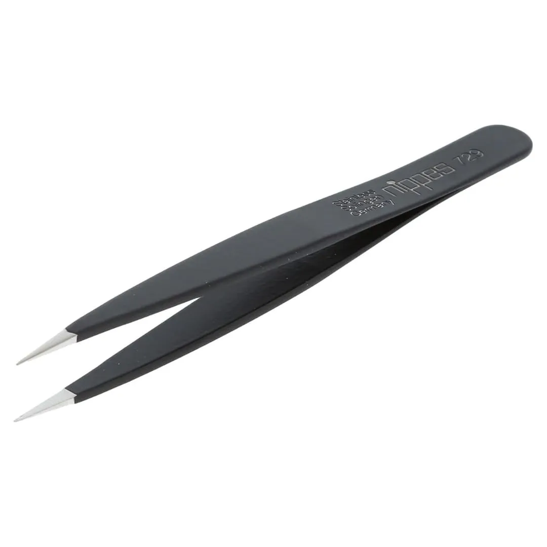 Nippes Solingen Classic Pinzette schräg Pink 9,5 cm rostfrei