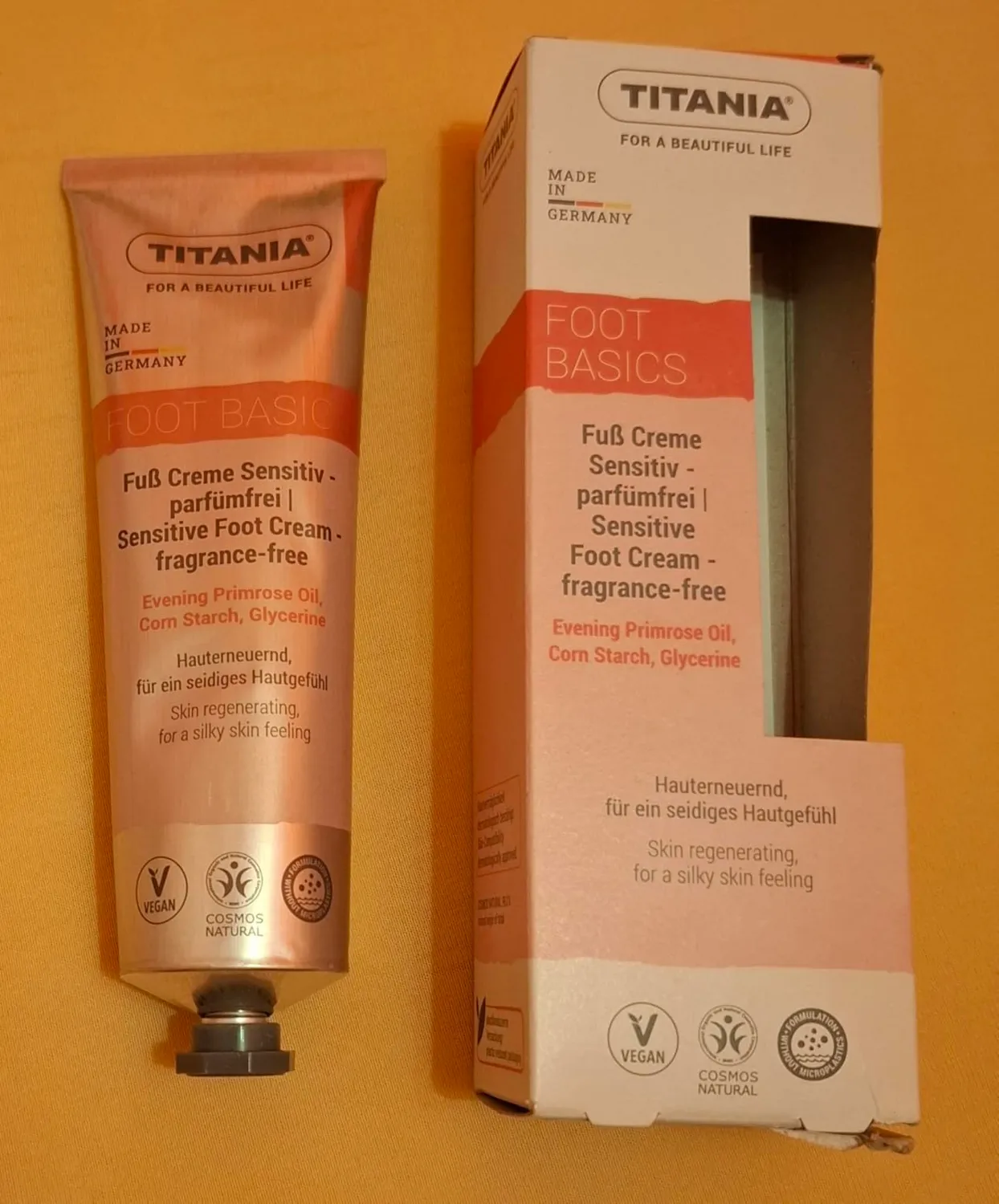 Titania Sensitiv Fußcreme 100 ml parfümfrei vegan