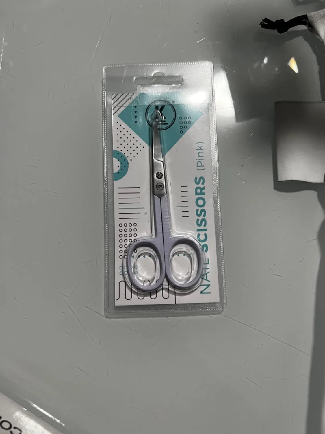 K-Pro Nagelschere gebogen Fingernägel Rosa extra scharf