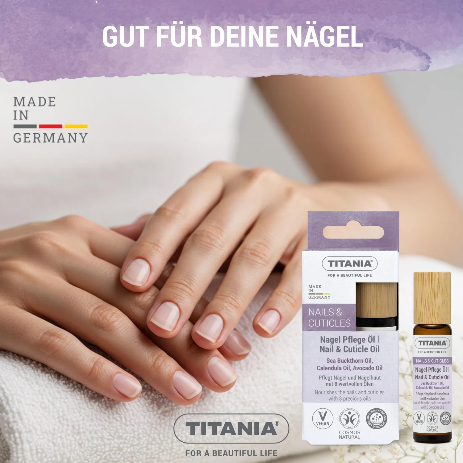 Titania Nagelöl Roller Cuticle Oil 10 ml vegan