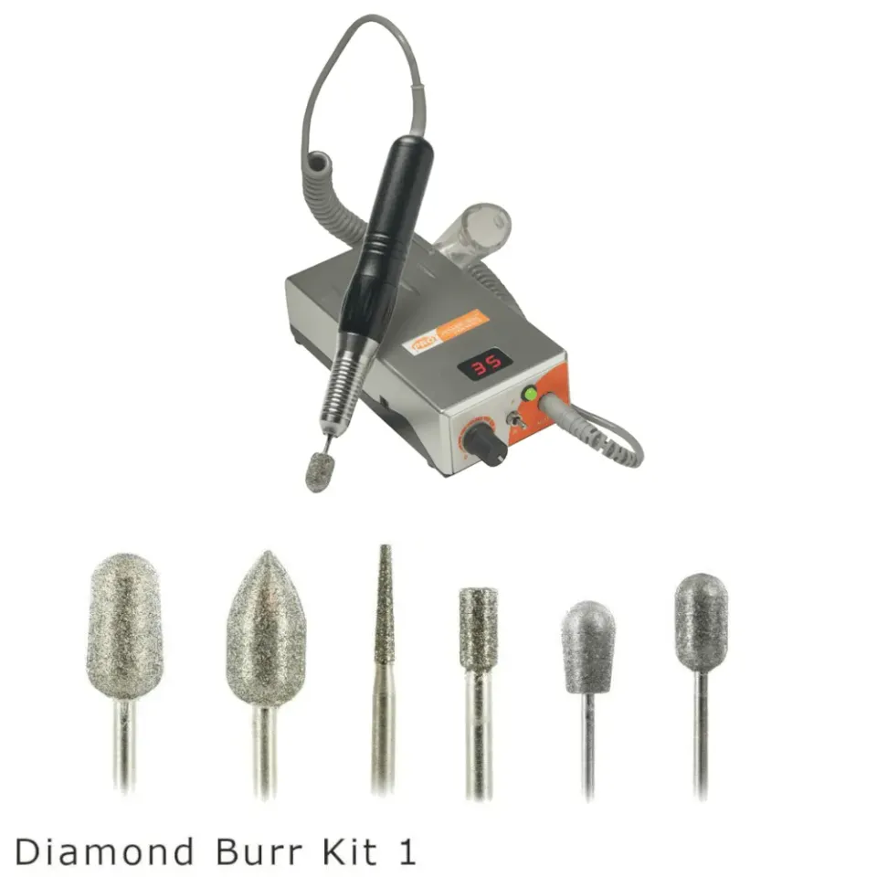 Medicool Pro Power 35K Fußpflegefräser Silber Diamant Set