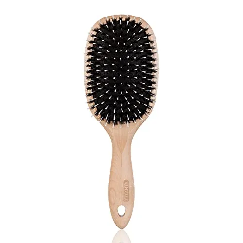 Titania Hair Nature Paddle Haarbürste Ahorn 25 cm Naturborsten