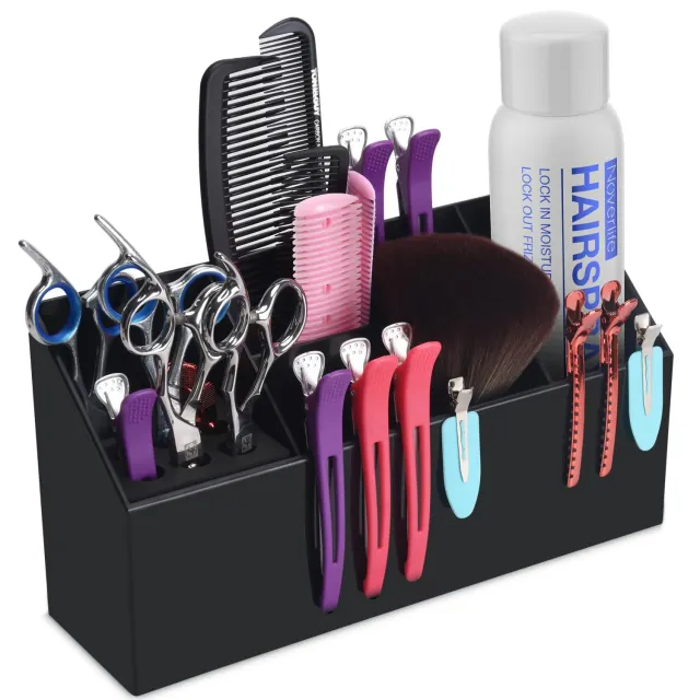 Noverlife Scherenhalter Box Aufbewahrung 26,5 cm Schwarz groß