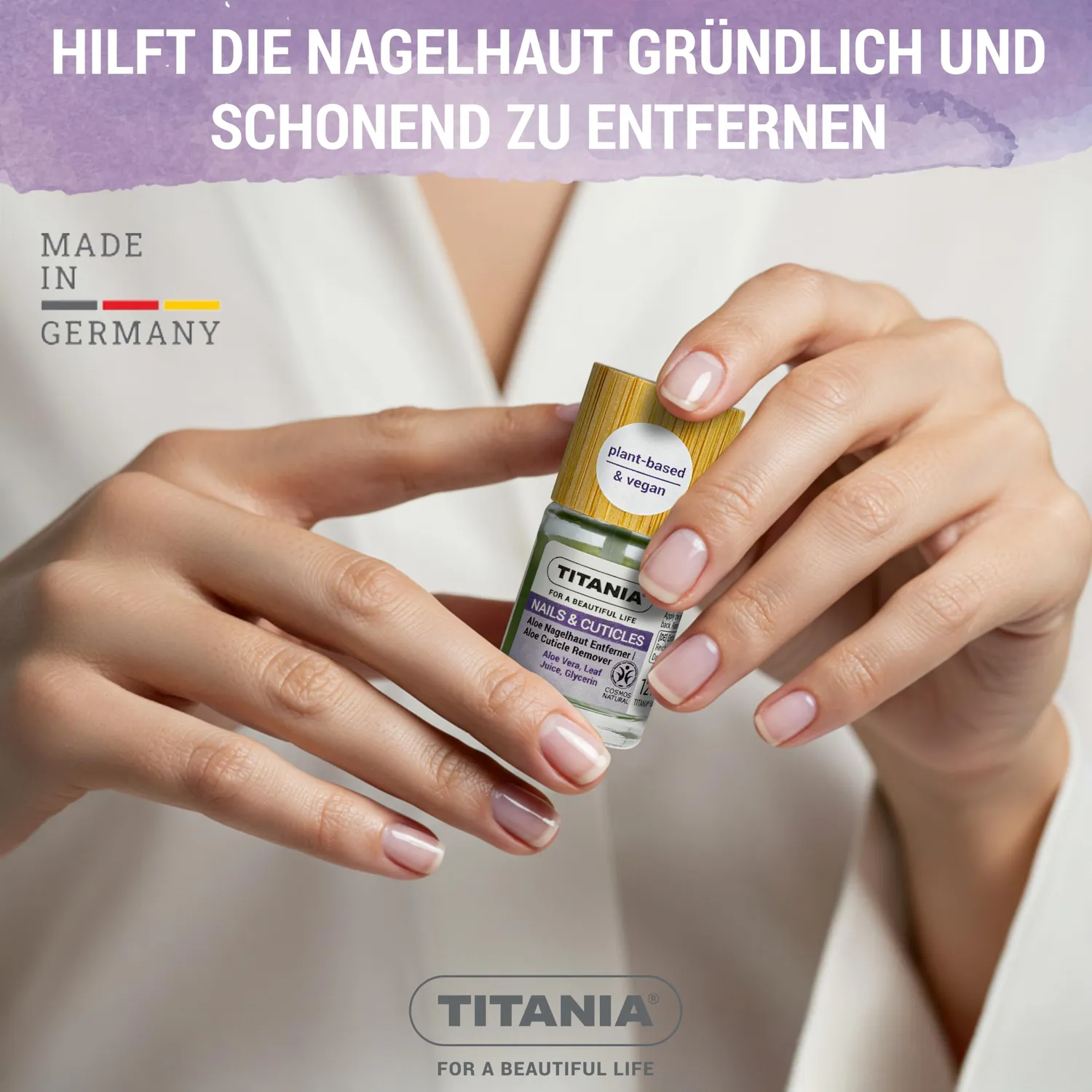 Titania Aloe Nagelhautentferner Gel 12 ml vegan