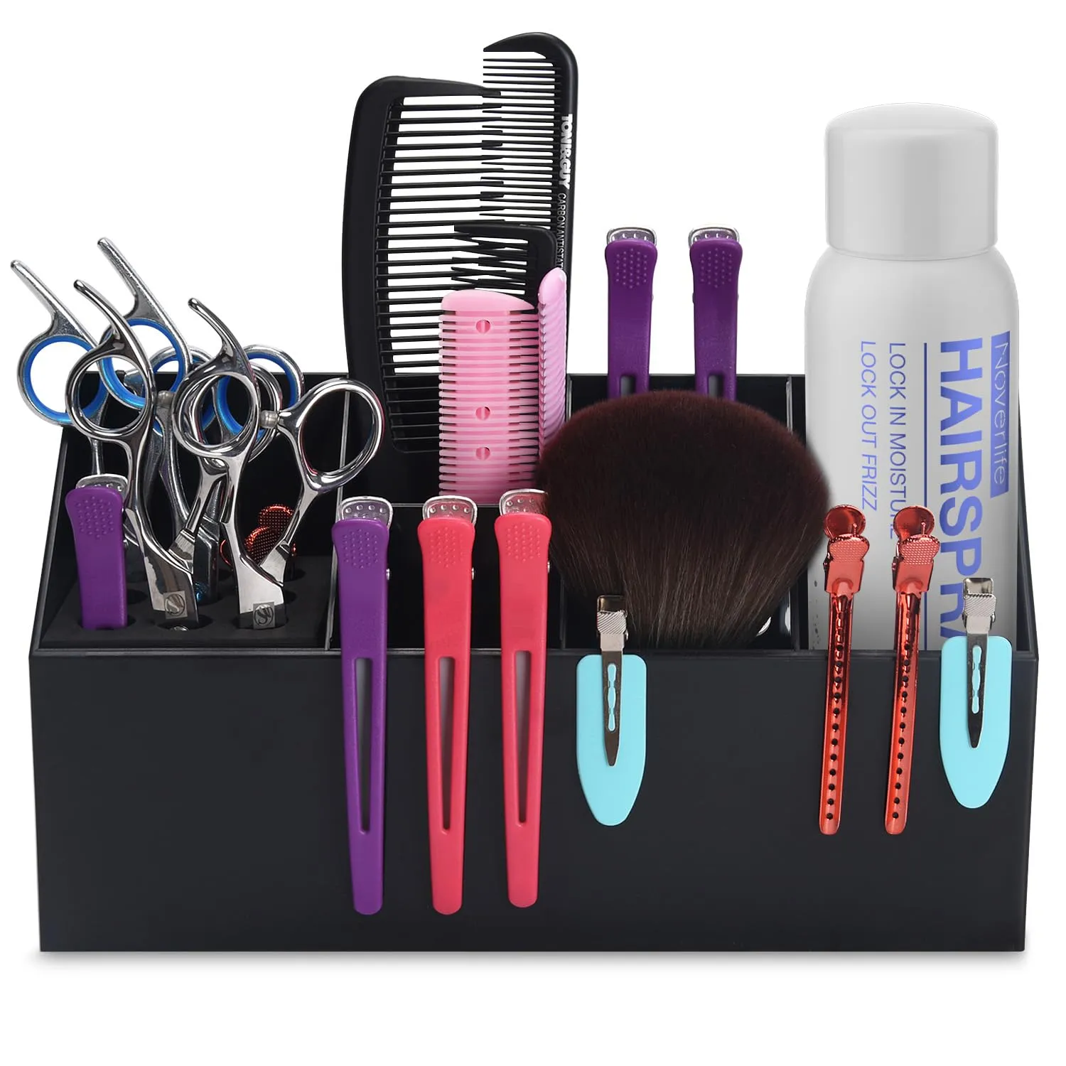 Noverlife Scherenhalter Box Aufbewahrung 26,5 cm Schwarz groß