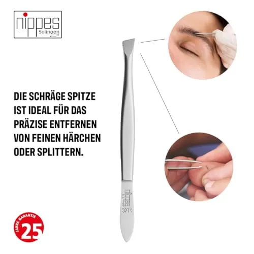 Nippes Solingen 37SR Pinzette schräg 9 cm Edelstahl