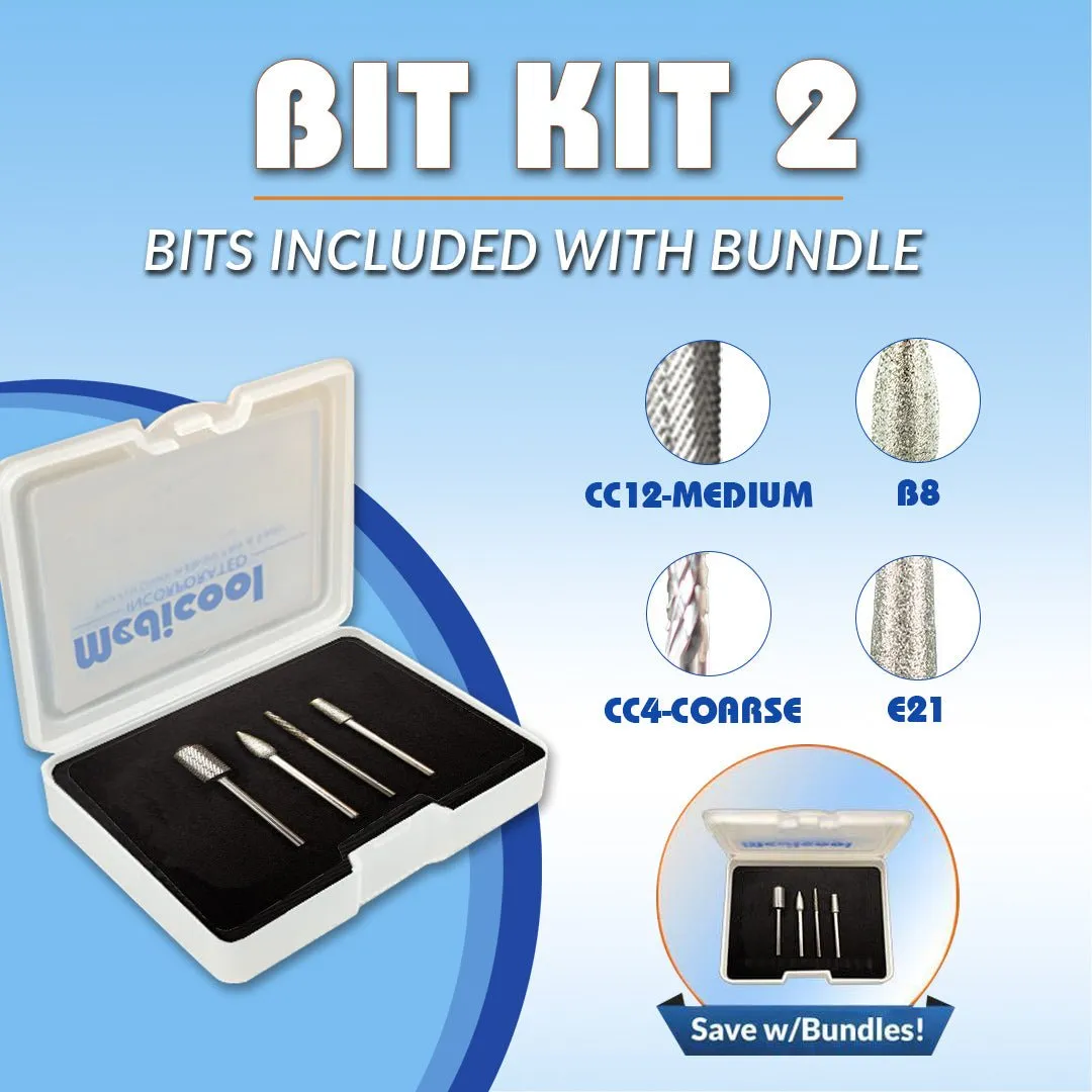 Medicool TurboFile Pro Nagelfräser mit Bit Kit 2 Set