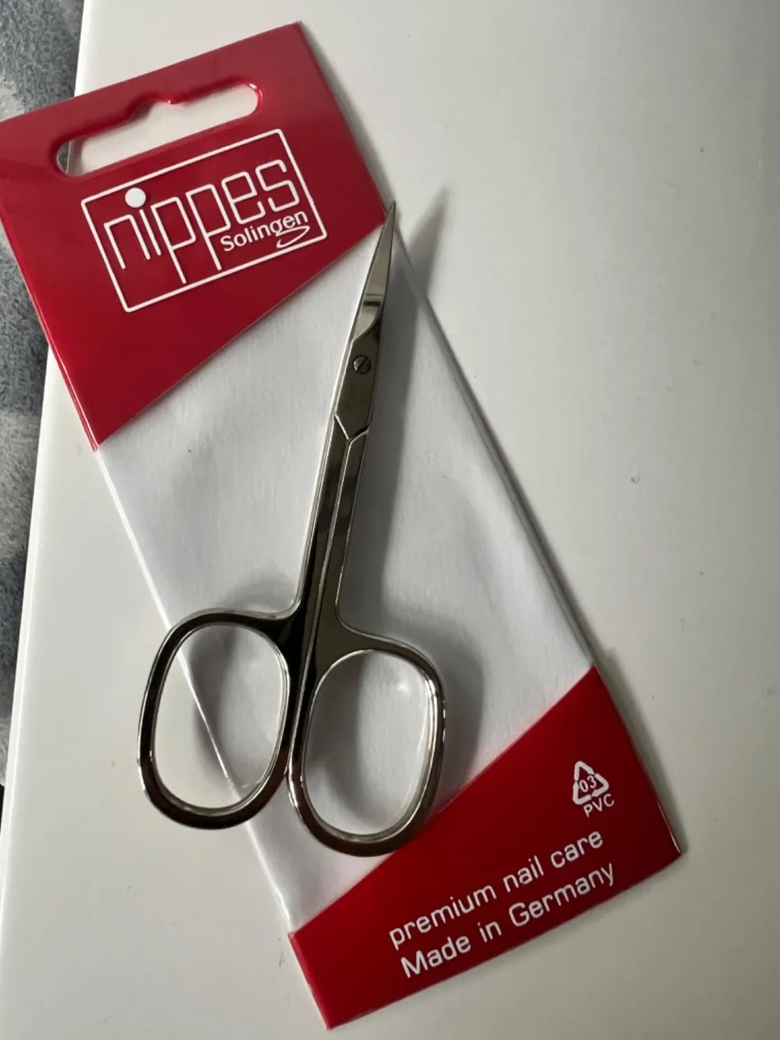 Nippes Solingen Hautschere Linkshänder 9 cm gebogen
