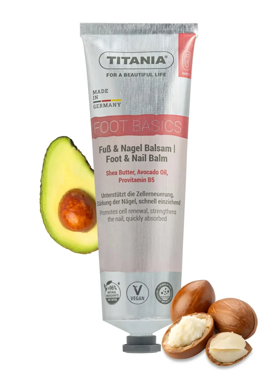Titania Fuß- & Nagel Balsam 100 ml Sheabutter Biotin vegan