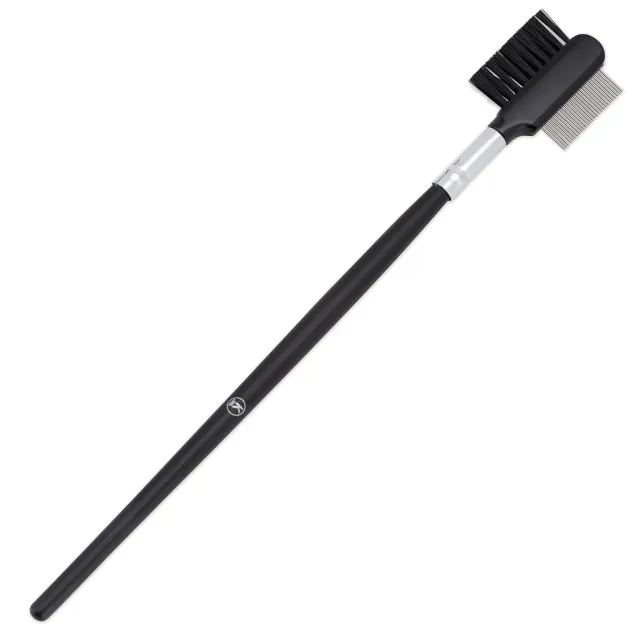 K-Pro 2-in-1 Augenbrauenbürste Wimpernkamm Metall Stylingtool