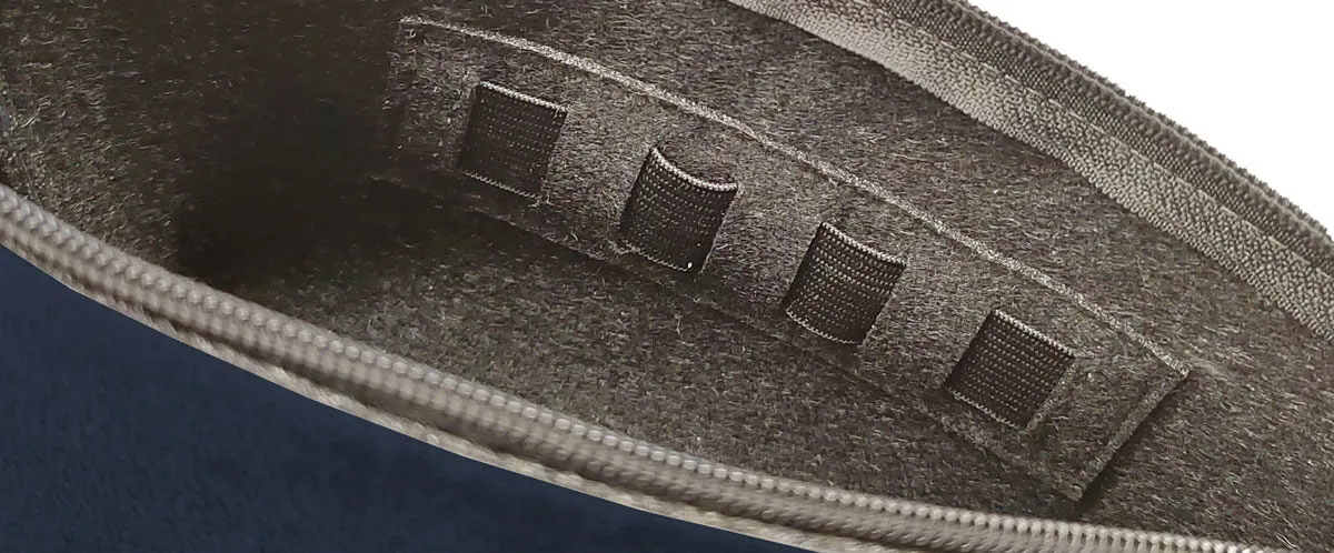 Canal Instrumente Kulturtasche Alcantara blau 3-teilig