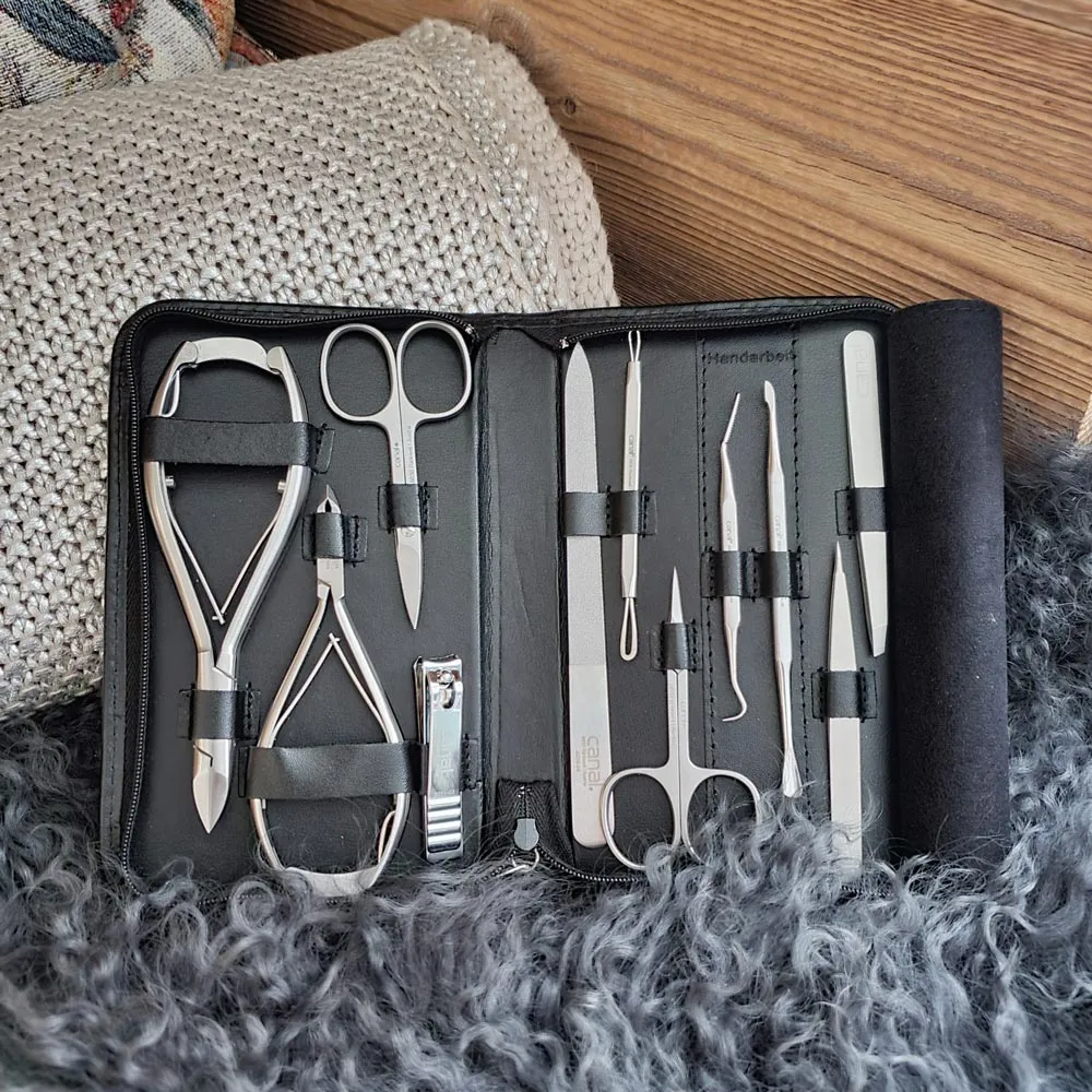 Canal 5012 Maniküre-Set Leder 11-teilig Schwarz