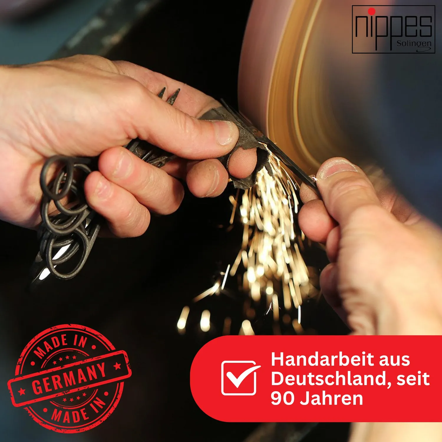 Nippes Solingen Nagelschieber 12 cm Edelstahl rostfrei