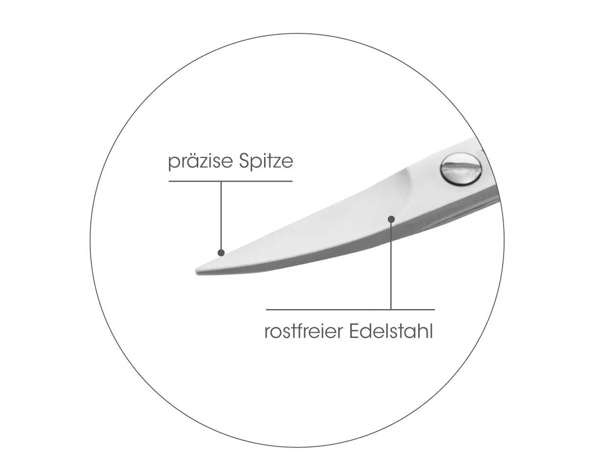 Canal Instrumente 1013-01 Nagelschere gebogen rostfrei 9 cm