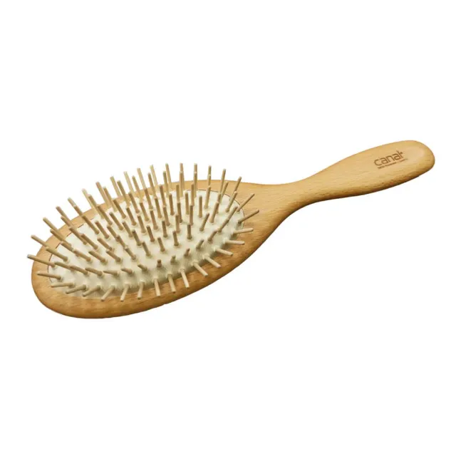 Canal Instrumente Haarbürste Holzstifte breit 22 cm