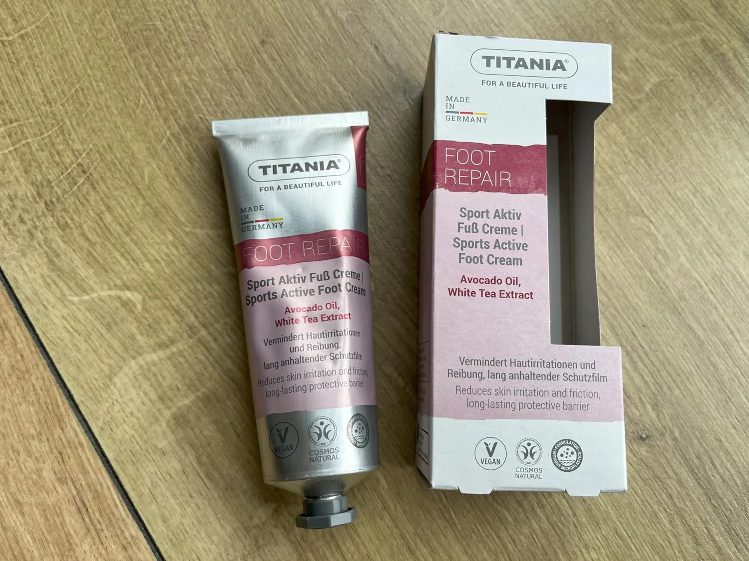 Titania Sport Aktiv Fußcreme 75 ml 2er Pack vegan