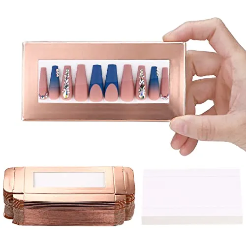 Noverlife Nagelbox Roségold Fenster 30er Set Karten