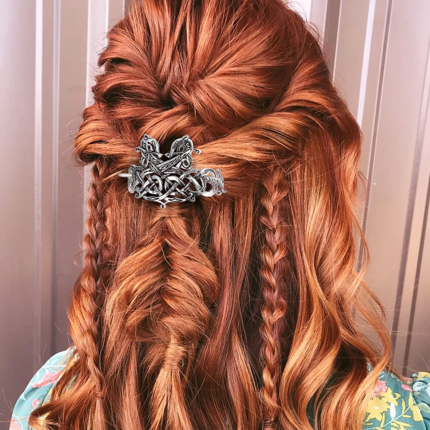 Noverlife Keltische Haarnadeln Haarspangen silber 5er Set