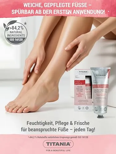 Titania Fußcreme Urea 10% 75 ml für sehr trockene Füße