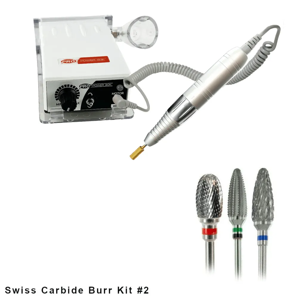 Medicool Pro Power 20K Podologiefräser Silber mit Set