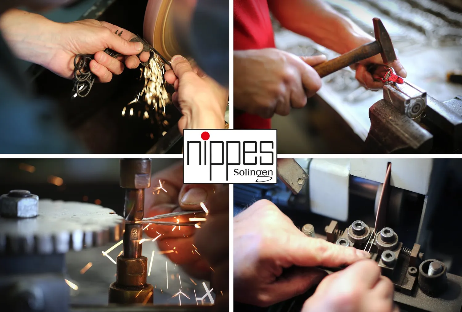 Nippes Solingen Pinzetten-Set 2-teilig Lederetui schräg