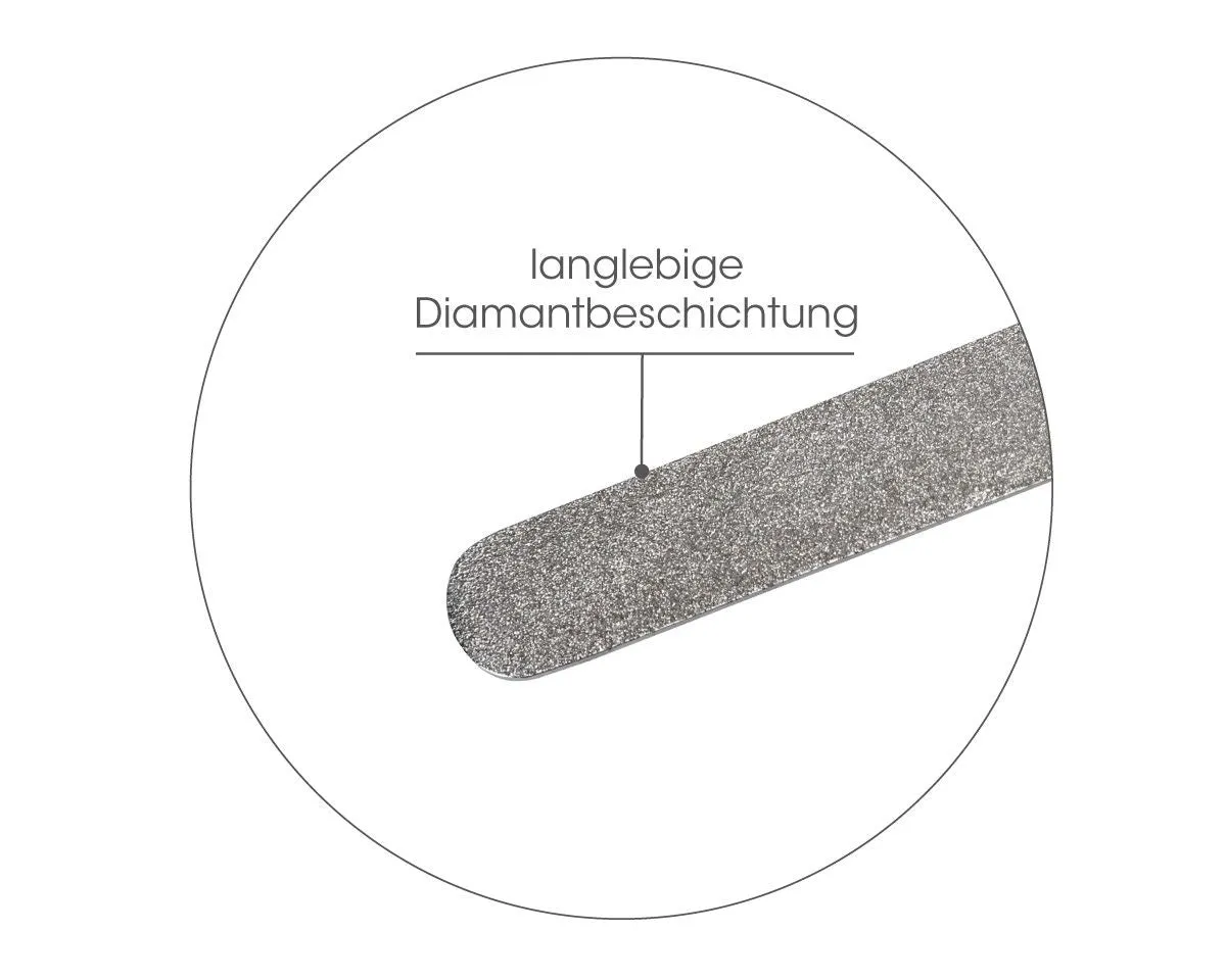 Canal Instrumente Diamant Hornhautfeile rostfrei 15 cm