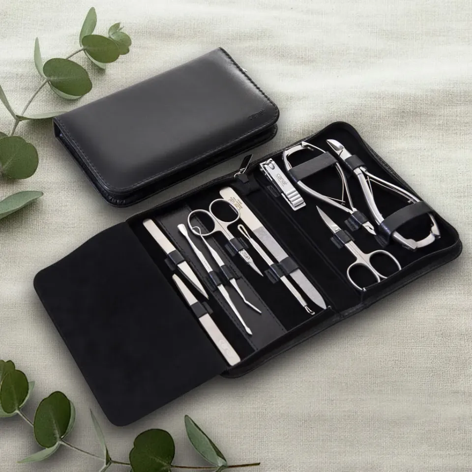 Canal 5012 Maniküre-Set Leder 11-teilig Schwarz